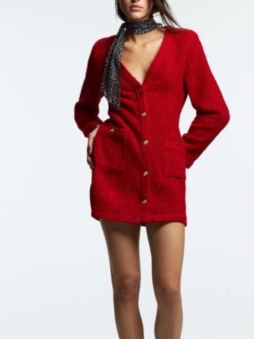 Zara Tweed Weave Dress Size XS